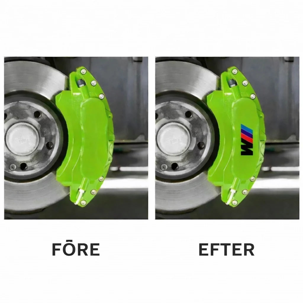 BMW M Dekaler Stickers 6-Pack Svarta