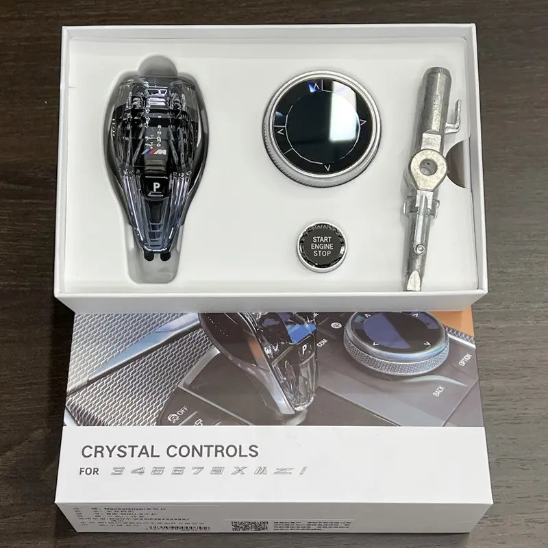 BMW Palanca de cambios de cristal y juego de botones G30 G31 G32 G12 G01 G02 G08