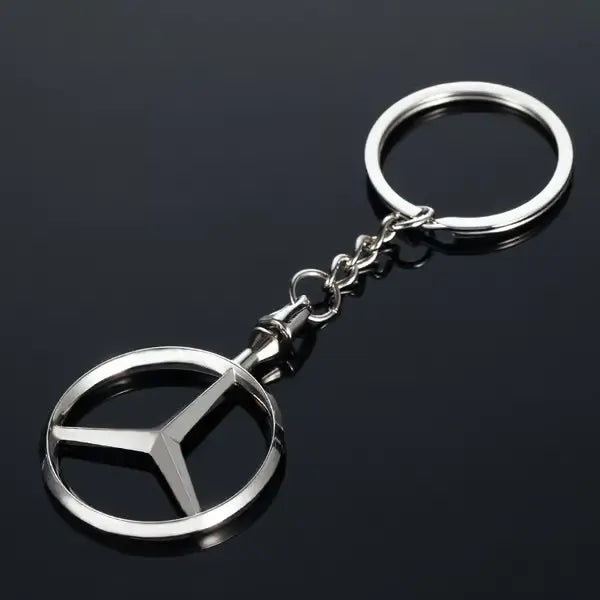 Llavero Mercedes-Benz Logo 3D Cromado – Metal Premium