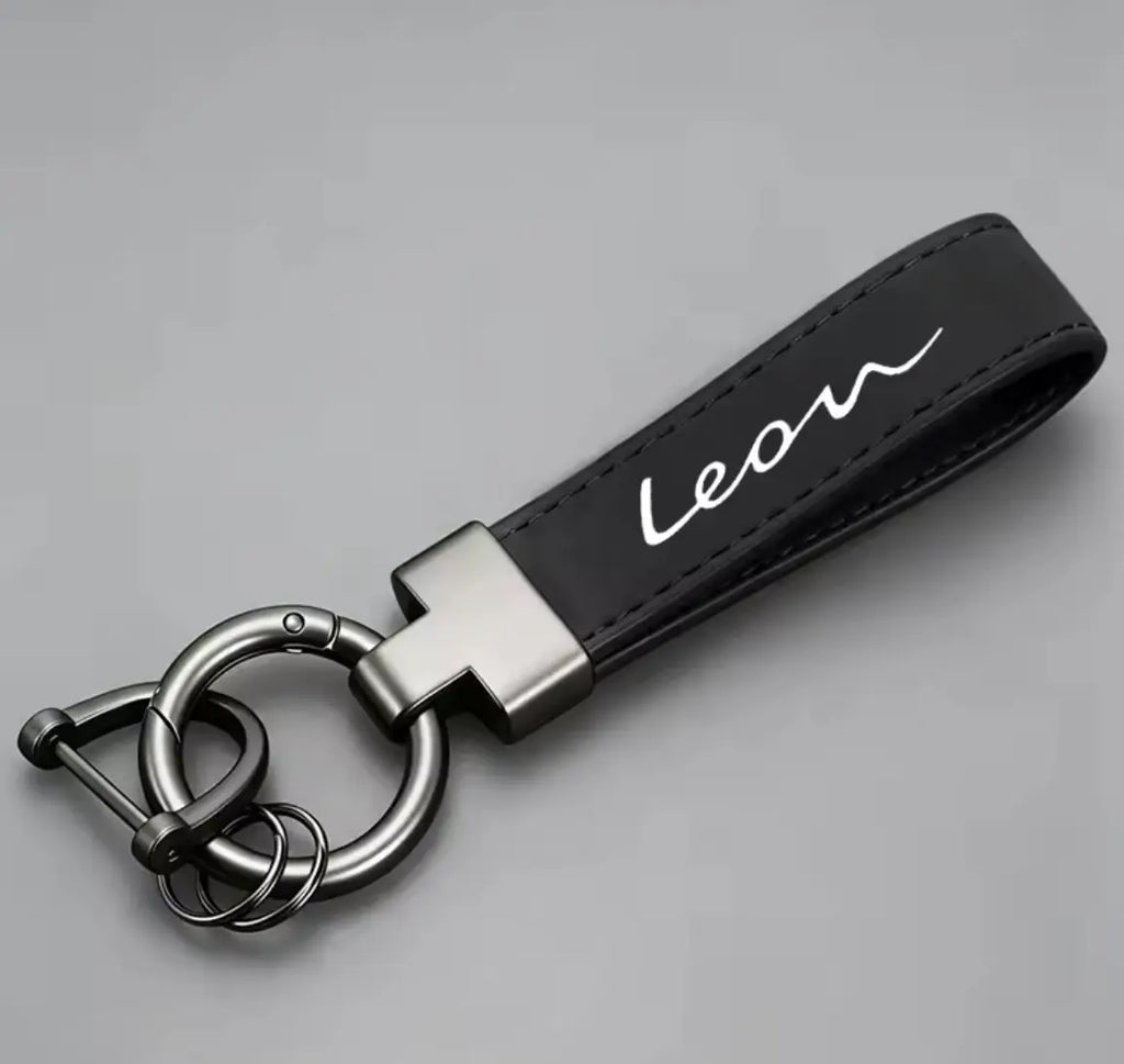 Premium Leather SEAT Leon Keychain Various Colors