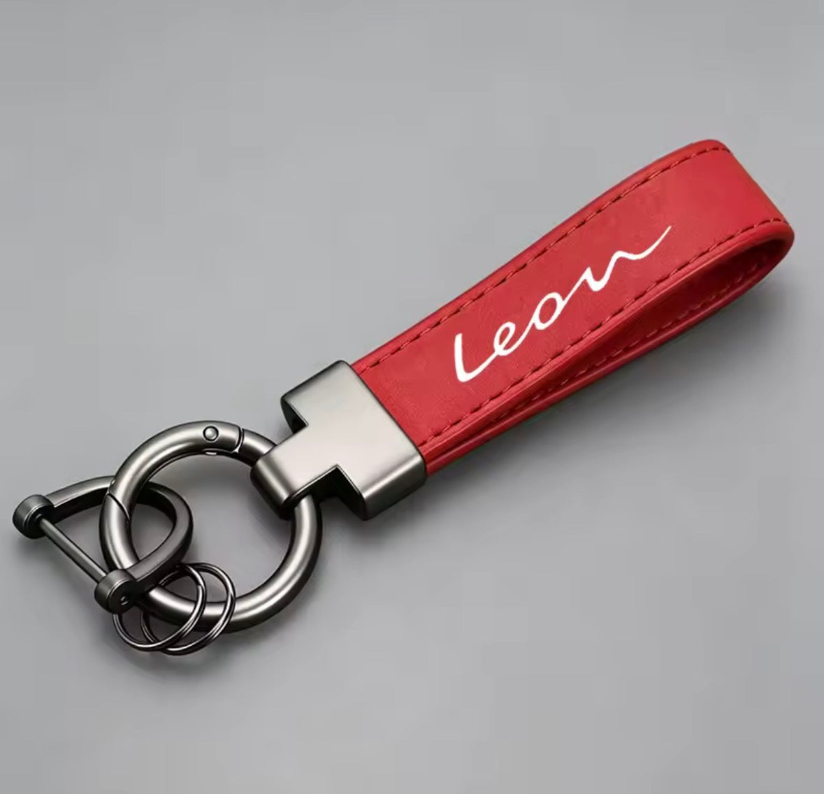 Premium Leather SEAT Leon Keychain Various Colors
