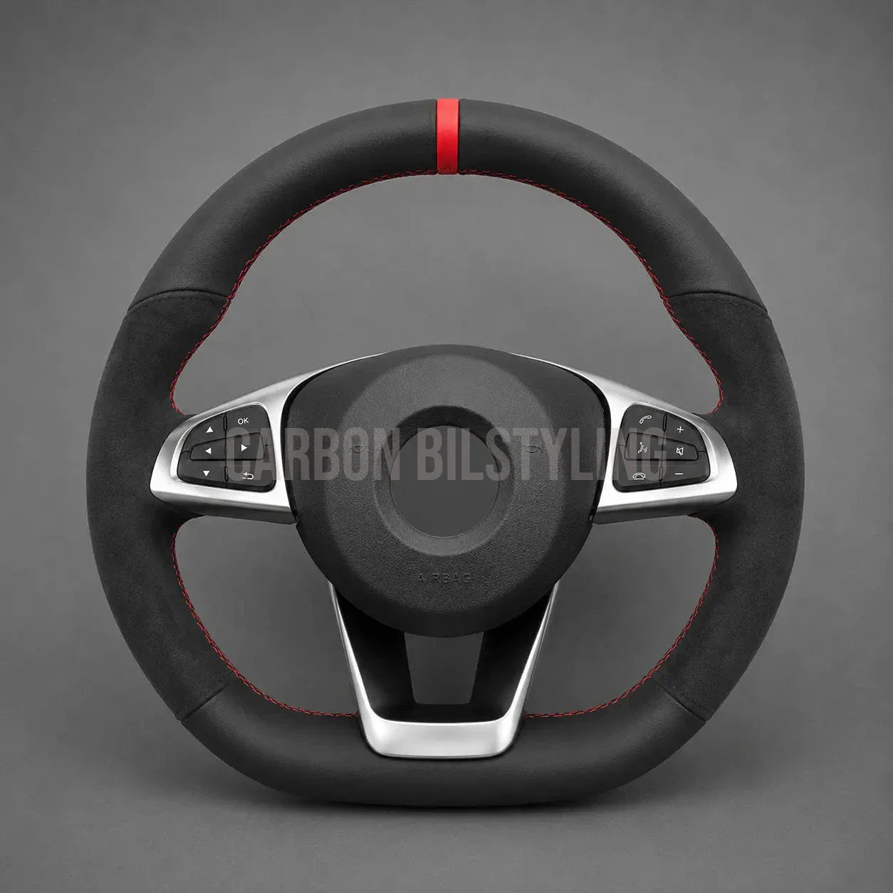 Mercedes Steering Wheel Cover Suede Leather Protection