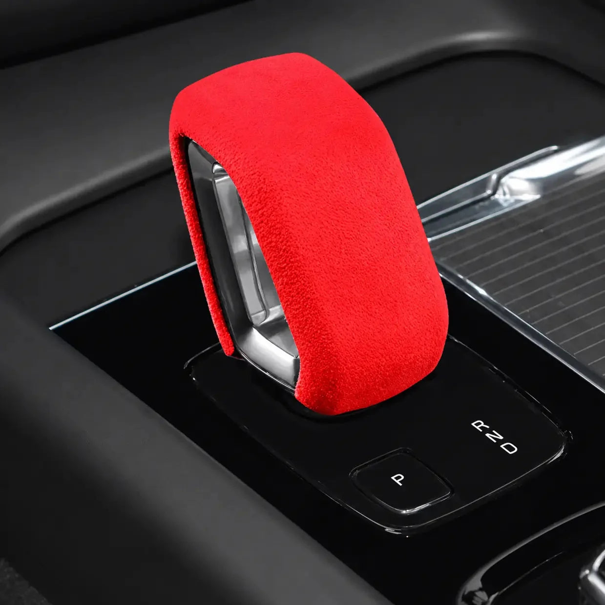 Funda de Piel Vuelta para Pomo de Palanca de Cambios Volvo XC40 XC60 XC90 V60 V90