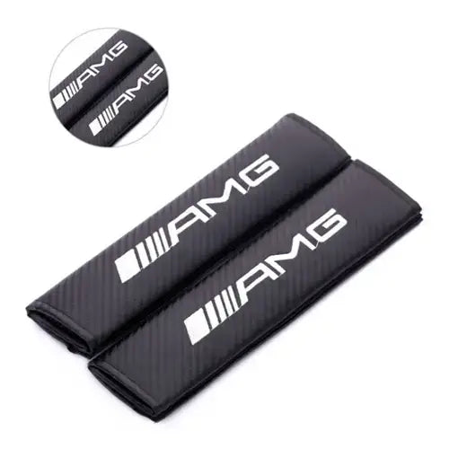 AMG Bälteskudde Mercedes Kolfiber 2 Pack