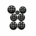 bmw emblem helsvarta 7-pack