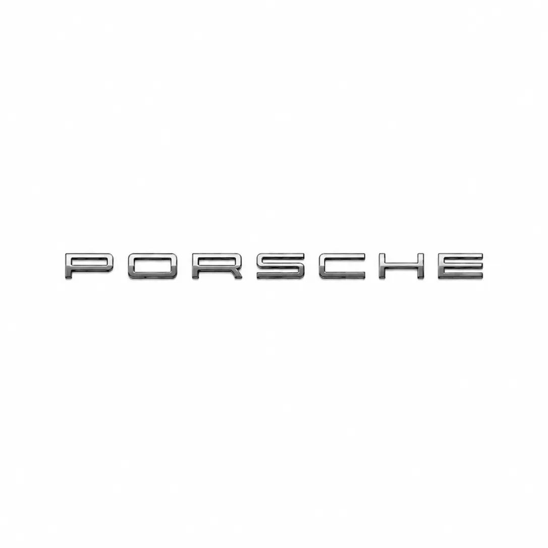 krom porsche emblem bagagelucka