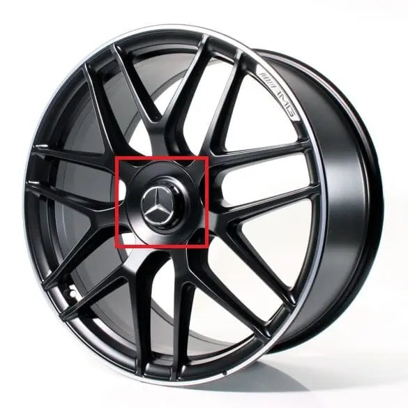 Mercedes Centrumkåpor Svarta AMG Style