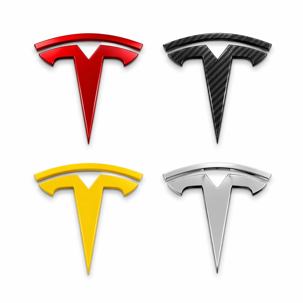 Tesla Emblem Motorhuv Flera Färger
